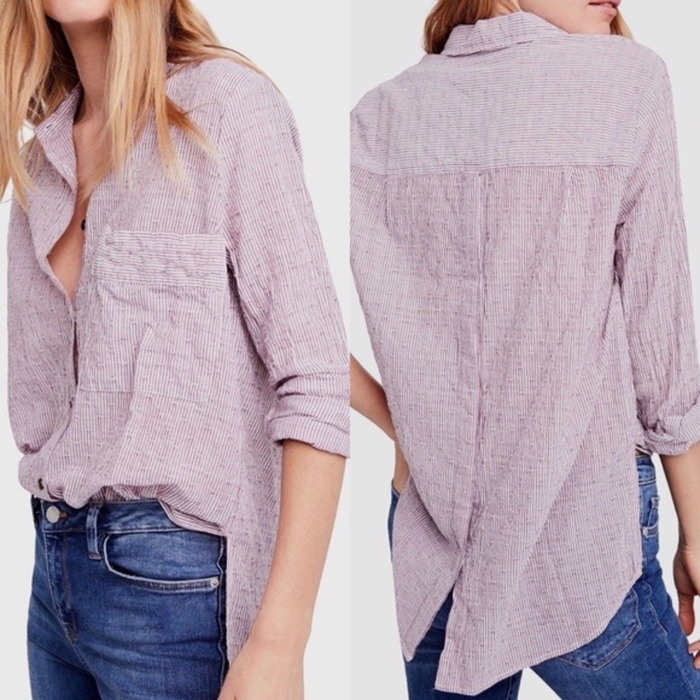Free People Button Front Tunic